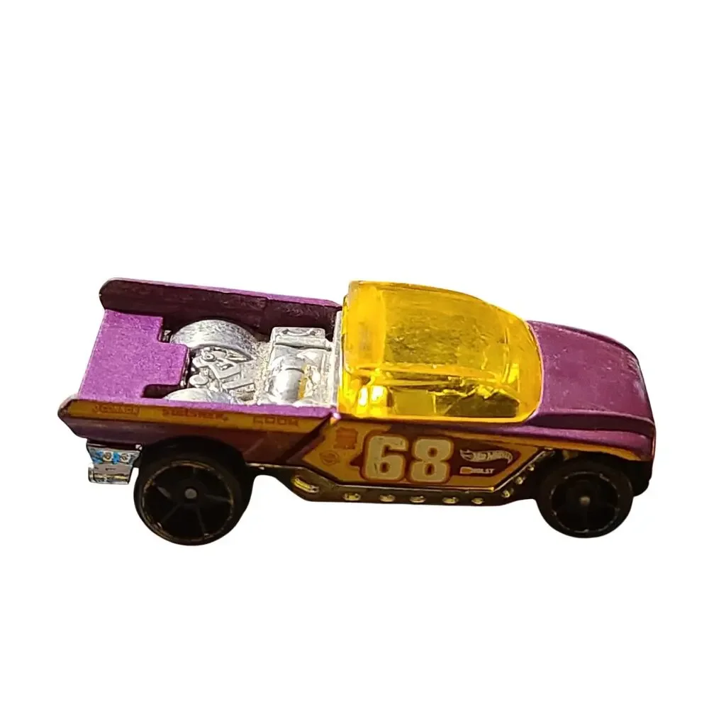 Hot Wheels Jester Triple Track Twister Purple Yellow Truck Mattel 2013